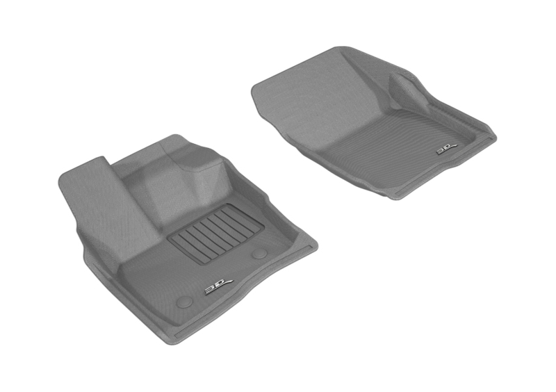 Ford Fusion Floor Mats - Front - 3D MAXpider - Kagu - Gray - `17-`20
